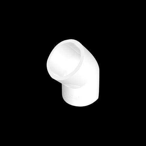 Upvc 45 Degree Elbow - Color: White