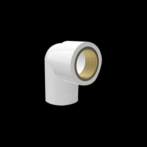 Upvc And Brass Pipe Elbow - Color: White