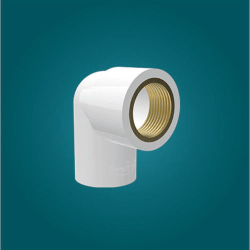 Upvc And Brass Pipe Elbow - Color: White