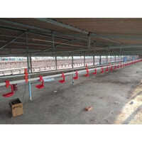Broiler Nipple Drinking System - Pvc Material, Custom Size Options, Bright Red Color | Efficient Nipple Drinker Design For Broiler Birds