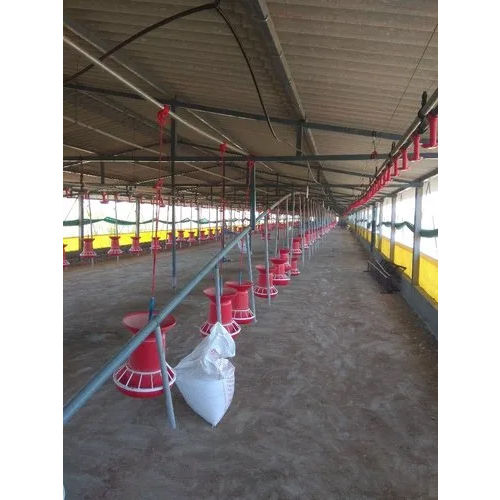 Pvc Poultry Feeder - Color: Red