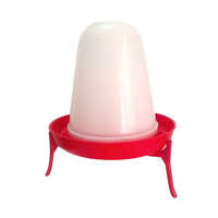 4.5 Ltr Poultry Chick Drinker - High-quality Plastic, 4.5 Ltr Capacity, Bright Red Color, Manual Water Flow Control, Easy To Clean And Maintain