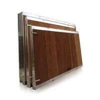 Poultry Evaporative Cooling Pad - 5mm Aluminum, Brown Color | Efficient Water-Usage, Manual Operation, Easy Maintenance