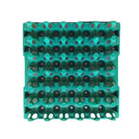 Pp Plastic Egg Trays - Pp Material, 28x28x5 Cm, Green Color | Versatile Storage And Feeder Solution For Kitchen And Catering Use