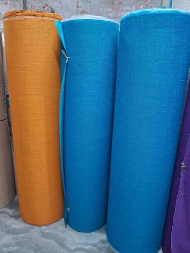 Colored Laminated  jute  Fabric in fine quality