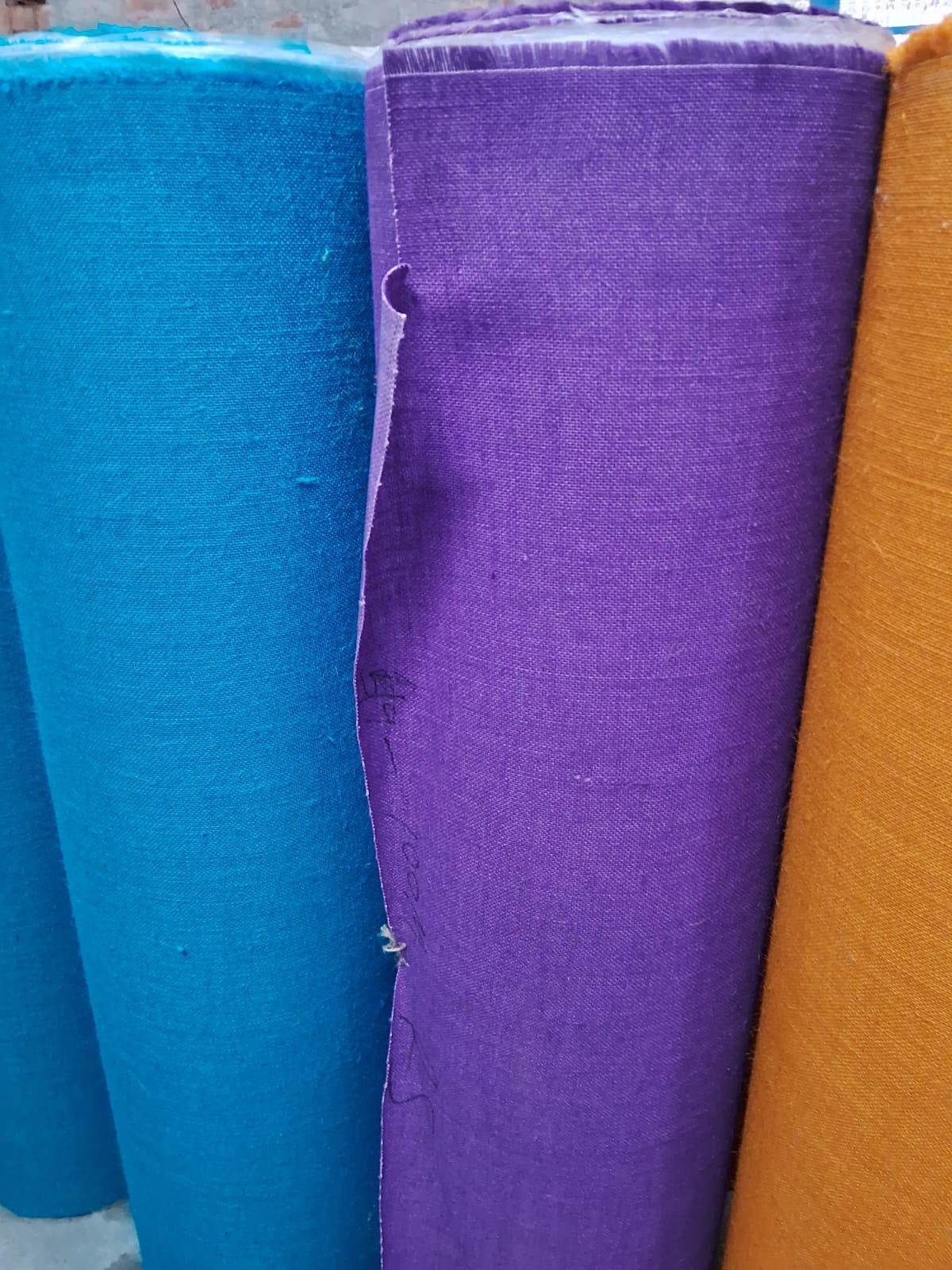 Colored Laminated  jute  Fabric in fine quality