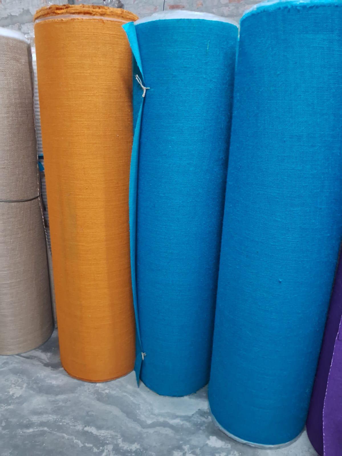 Colored Laminated  jute  Fabric in fine quality