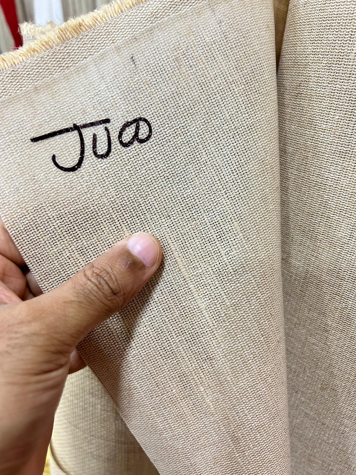 14/15 Natural Laminated Jute Fabric
