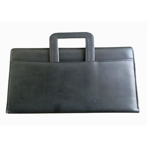 Leather File Holder - Color: Black