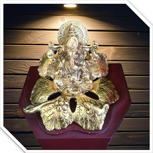 Fancy Ganesh Ji - Color: Golden