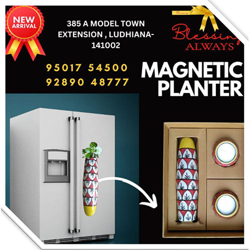 Magnetic Planter Single - Material: Metal