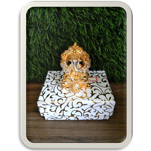 Silver Plated Ganesh ji Box