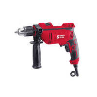 Impact Drill - ABS & Metal Build, 220-240V Electric Power , Vibrant Red with Variable Speed Control and Warranty