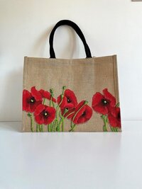 Floral Printed Eco-Friendly Tote Bag Custom Logo and Flower Pattern for Gifts