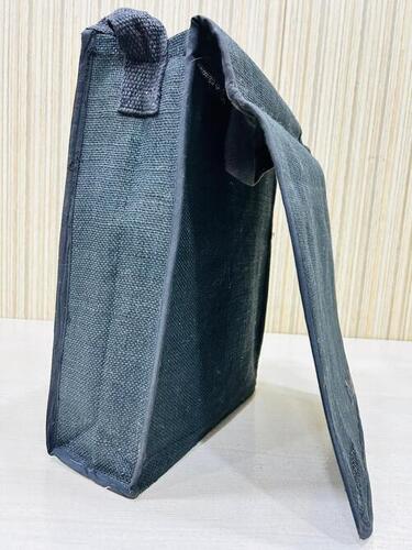 Stylish Black Jute Laptop Backpack for Conference Use