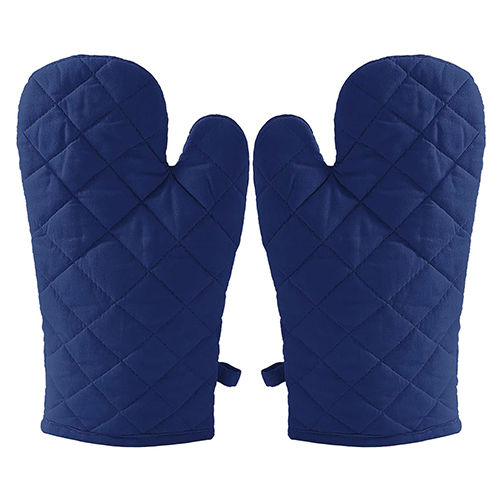 Cotton Oven Mitt - Color: Blue