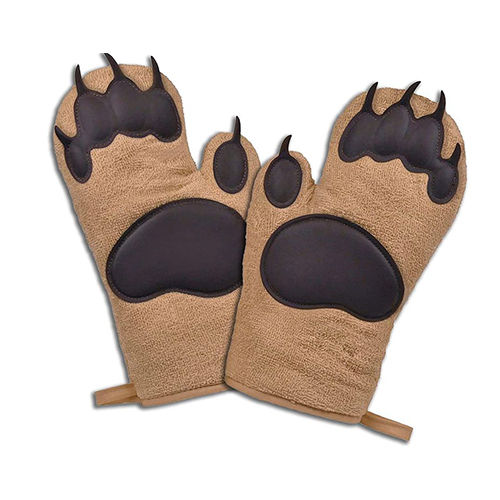 Cute Oven Mitts - Color: Brown