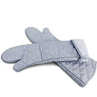 Long Oven Mitt - Color: Grey