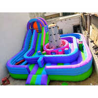 Inflatable Multiplex Bouncy - Durable Pvc, 12 Feet Tall Bouncy Castle | High Safety Level, Perfect For Outdoor Events And All Age Fun