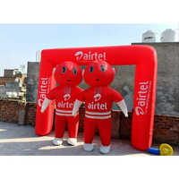 Inflatable Pvc Advertising Balloon - Eco-friendly Rubber Material, 14mm Thickness, Customizable Shape & Design, Bright Red Color For Maximum Visibility