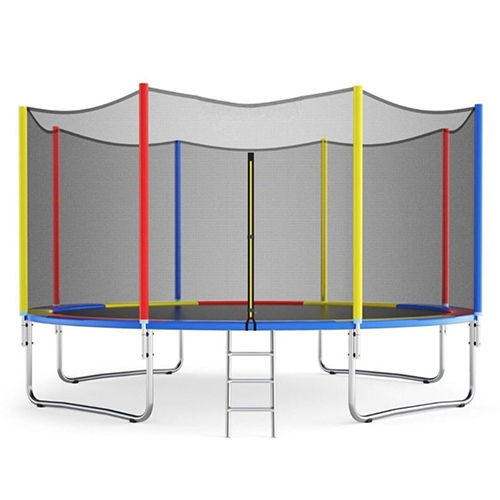 10 Feet Jumping Trampoline With Enclosure - Style: Outdoor