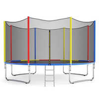 10 Feet Jumping Trampoline With Enclosure - Style: Outdoor