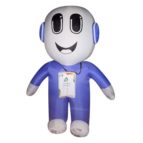 Nylon Walking Inflatable Character Cartoon - Color: Multi Colour