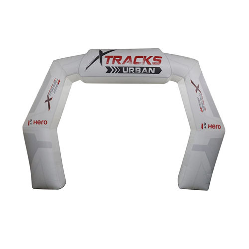 Nylon White Advertising Inflatable Arch Gate - Color: Multi Colour