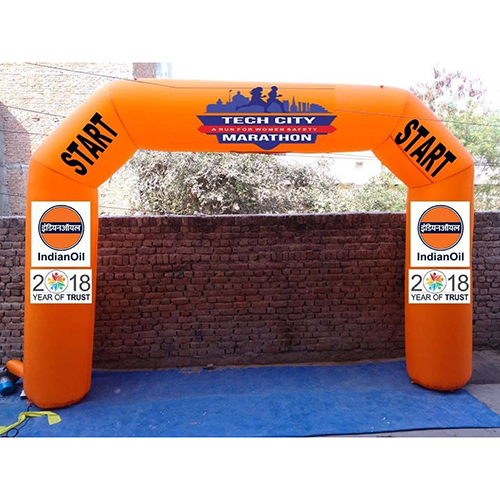 Orange Nylon Advertising Arch Gate