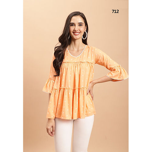 Ladies Orange Kurti