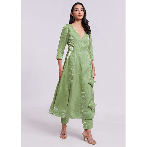 Ladies Sea Green Long Kurti