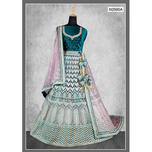 Ladies Party Wear  Lehenga - Color: Multicolor