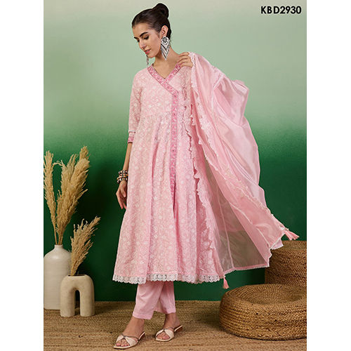 Ladies Party Wear Pink Suit - Ethnic Region: Indian