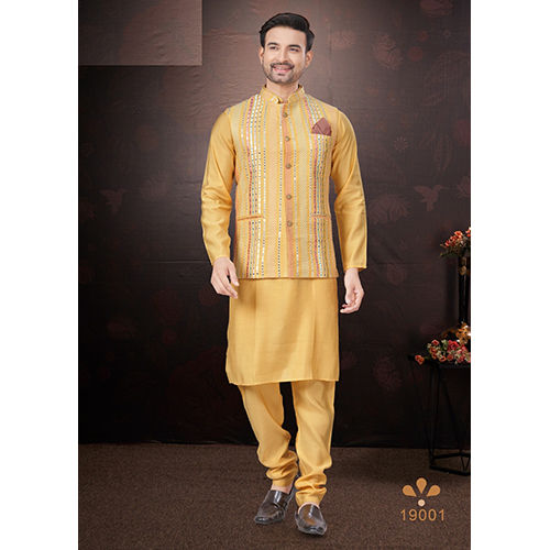 Mens Designer Wedding Wear Kurta Set