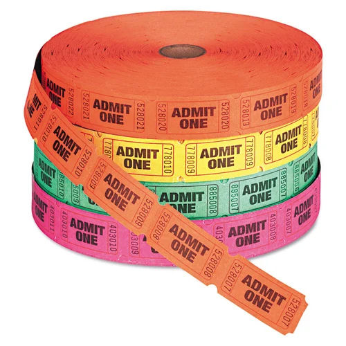 Toll Ticket Thermal Paper Roll - Size: Standard