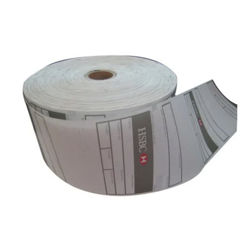 Atm Printed Paper Roll - Color: White