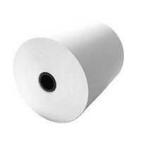 White Cash Register Paper Rolls - Standard Size, White Color | Versatile And Reliable For Point Of Sale Systems