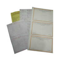 Computer Stationery Paper - Standard Size, White Color | High-quality Printing And Versatile Use