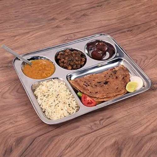 Stainless steel 5 in 1  compartment dish -26 G