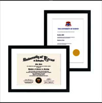 High Quality A4 A3 & A4Document Picture Photo Certificate Frame Wall Hanging Display University Diplomas Frame