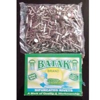 Bifurcated Rivets Buttons - Stainless Steel, 6mm Length, Size 3mm - 7mm, Silver Color, Flatback Pattern Type | 10 Pack Quantity