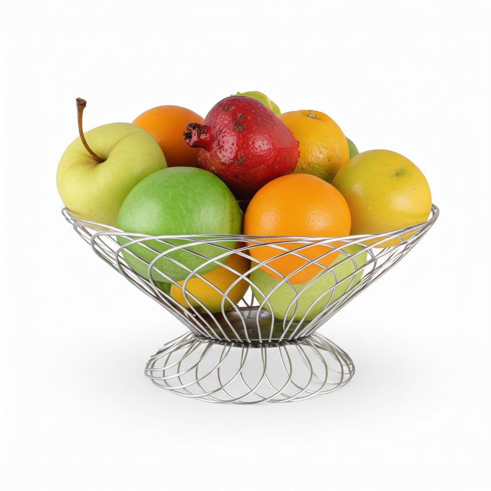 STAINLESS STEEL NATURAL FRUIT BASKET