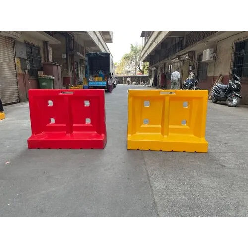 Plastic Traffic Barriers - Color: Red