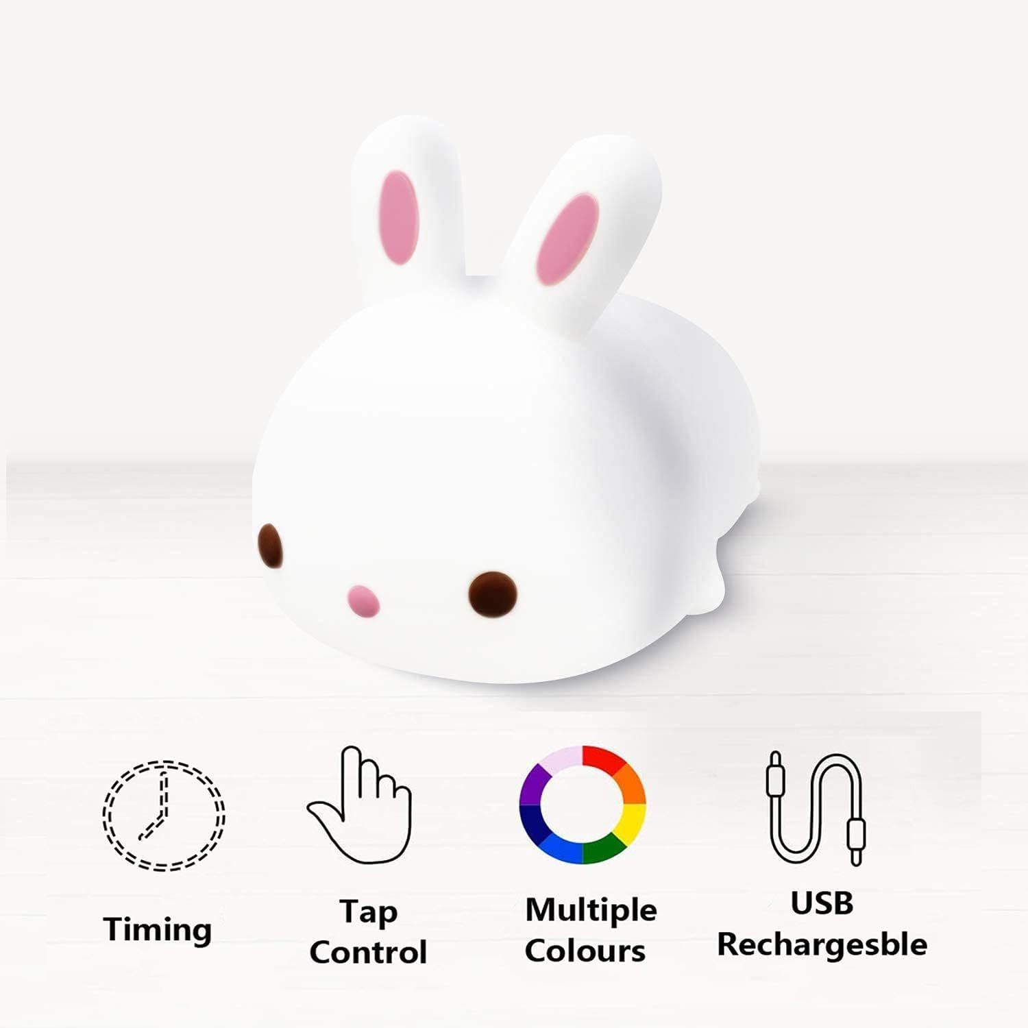 Silicone Bunny Night Lamp