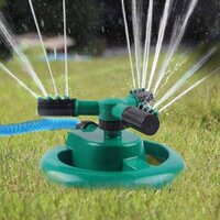 Garden Sprinkler - Abs Plastic, Adjustable Rotating Nozzles, 3 Arms, 360 Degree Coverage, 26ft-32.8ft Spray Distance, Efficient Water-saving Design