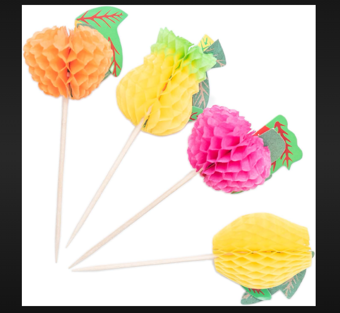 Fruit Toothpick Stick - Eco-Friendly Bamboo, 4 Inches Long, Natural Finish | Ideal for Fruits, Appetizers, and Party Platters