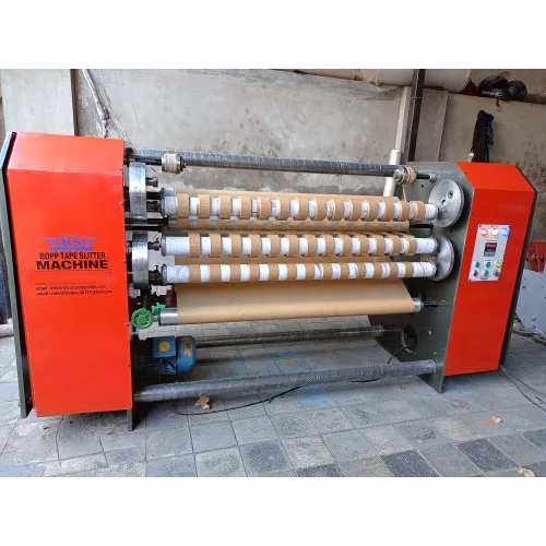 Jumbo BOPP Tape Slitter With Manual Paper Core Cutter Machine