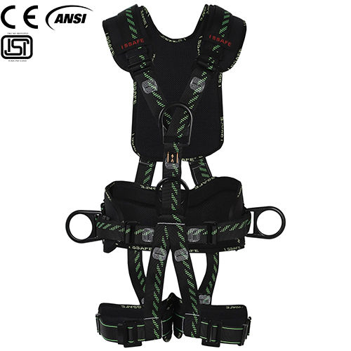 Full Body Safety Harness With Ced Coating And Adjustable Straps Isf 101 - Color: As Per Availability