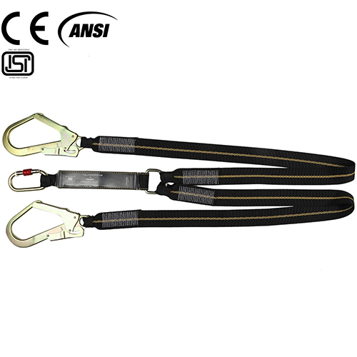 Energy Absorbing Double Webbing Lanyard - Isf 163 - Color: As Per Availability