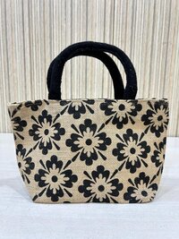 Beautiful and Stylish Printed Ladies Shopping Bag Jute Material